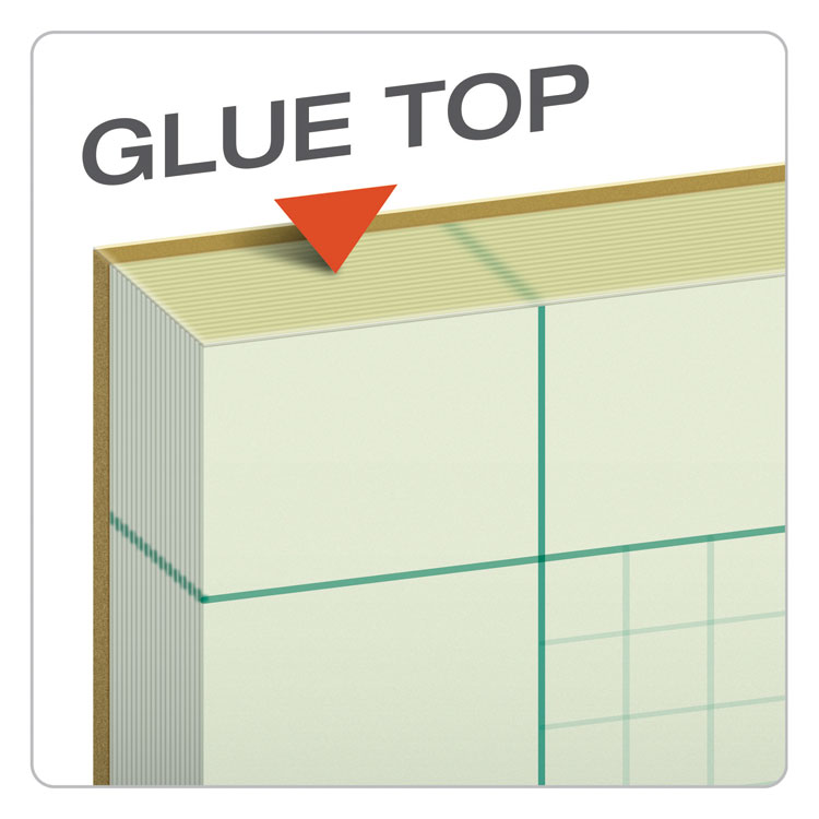 Engineering Computation Pads, Green Cover, Quadrille Rule (5 sq/in, 1 sq/in), (200) Green-Tint 8.5 x 11 Sheets