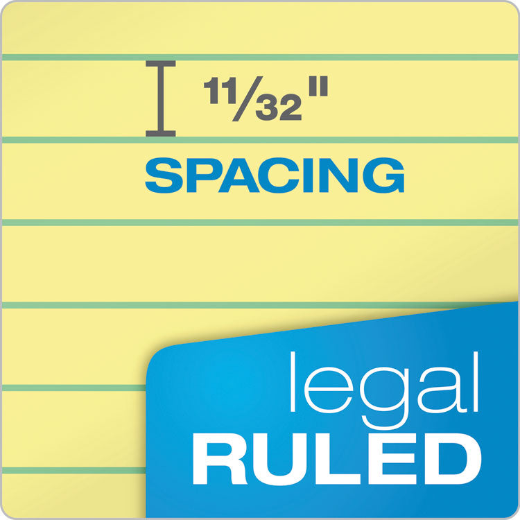 "The Legal Pad" Ruled Perforated Pads, Wide/Legal Rule, (50) Canary Yellow 8.5 x 11 Sheets, 3/Pack