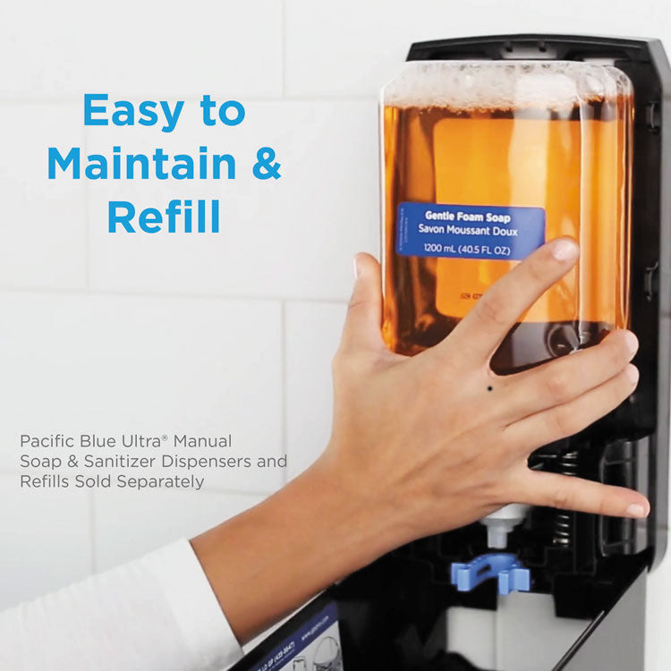 Pacific Blue Ultra Foam Soap Manual Dispenser Refill, Antimicrobial, Pacific Citrus Scent, 1,200 mL, 4/Carton