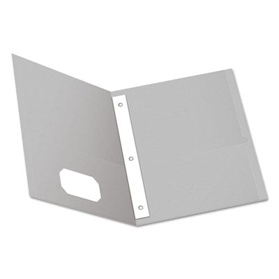 OXF57705 FOLDER,2 PCKT/FSTNR,25,GY