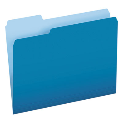 PFX15213BLU FOLDER,FIL,1/3 CUT,LTR,BE