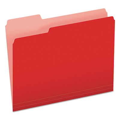 PFX15213RED FOLDER,FIL,1/3 CUT,LTR,RD