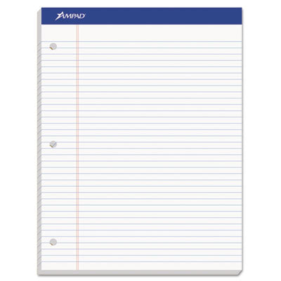 TOP20323 PAD,DUAL,LTR,3-HL,MRG,WHT