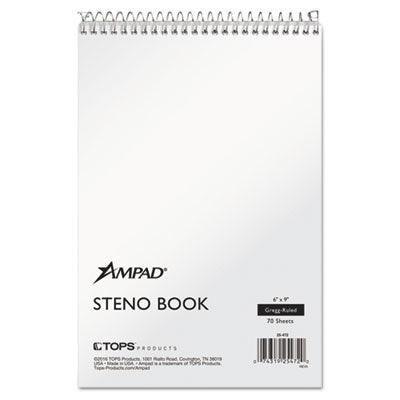 TOP25472 BOOK,STENO,GREGG,WHT,70SH