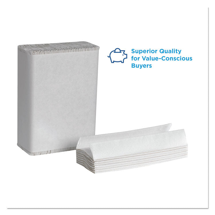 Pacific Blue Select C-Fold Paper Towel, 1-Ply, 10.1 x 10.1, White, 200/Pack, 12 Packs/Carton