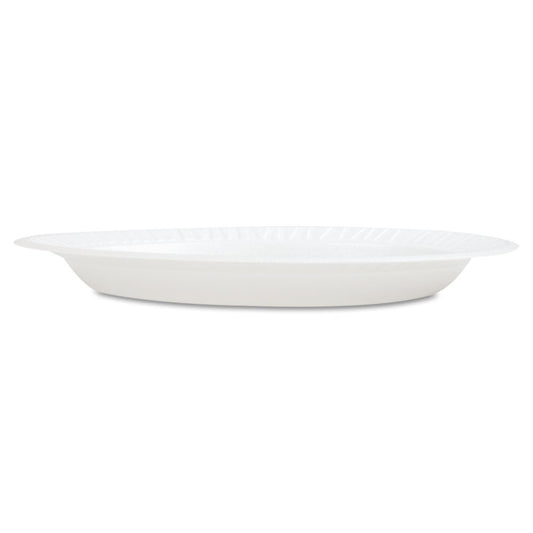 Concorde Foam Plate, 9" dia, White, 125/Pack, 4 Packs/Carton