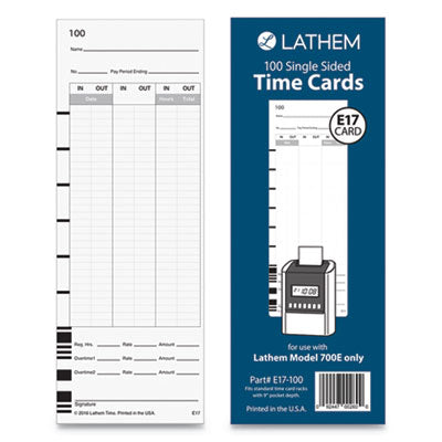 LTHE17100 CARD,9",F/700E,100/PK