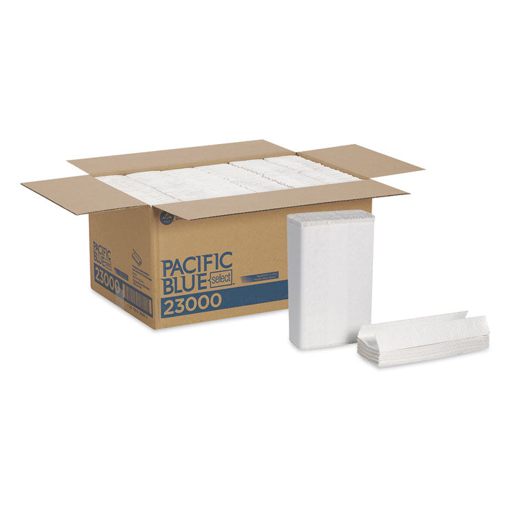 Pacific Blue Select C-Fold Paper Towels, 2-Ply, 10.1 x 12.7, White, 120/Pack, 12 Packs/Carton