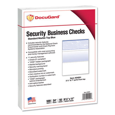 PRB04501 PAPER,CHECK, TOP,24LB,BE