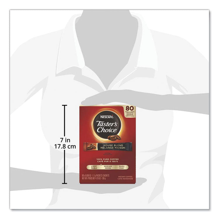 Taster's Choice Stick Pack, House Blend, 80/Box