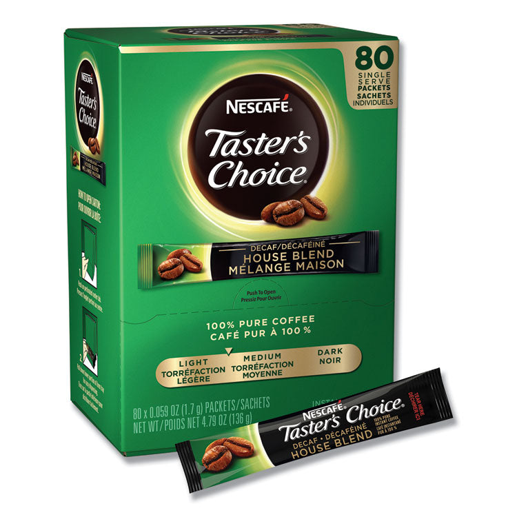 Taster's Choice Stick Pack, Decaf, 0.06 oz, 80/Box