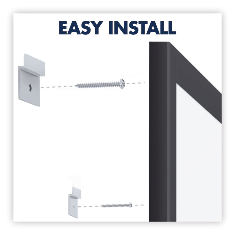 Classic Series Total Erase Dry Erase Boards, 96" x 48", White Surface, Black Aluminum Frame