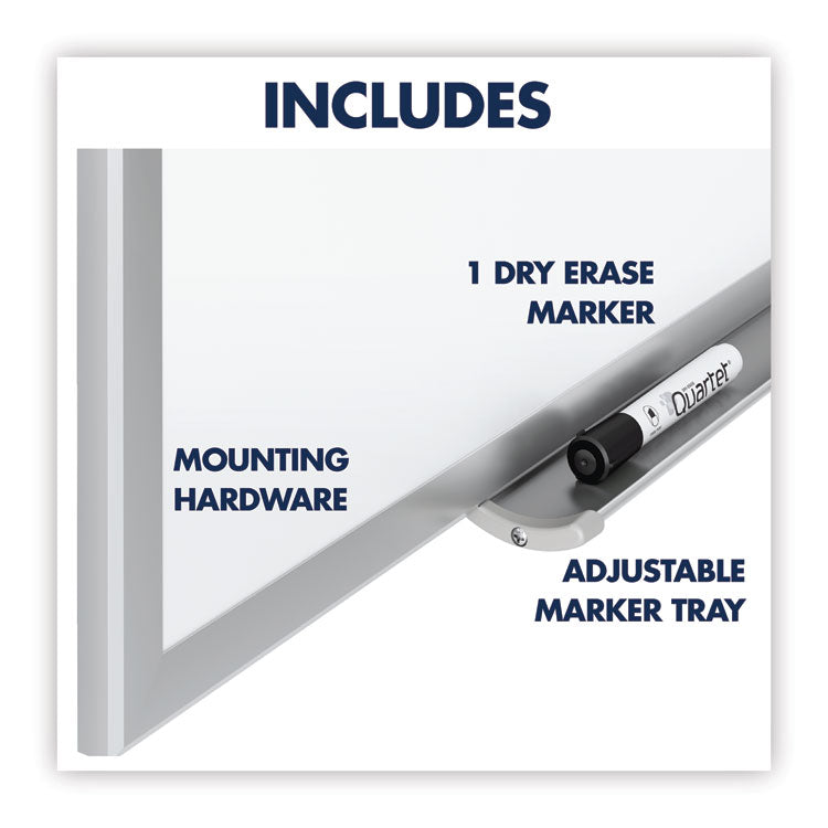 Classic Series Total Erase Dry Erase Boards, 72" x 48", White Surface, Anodized Aluminum Frame