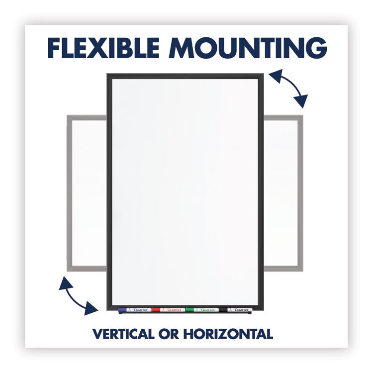 Classic Series Total Erase Dry Erase Boards, 96" x 48", White Surface, Black Aluminum Frame