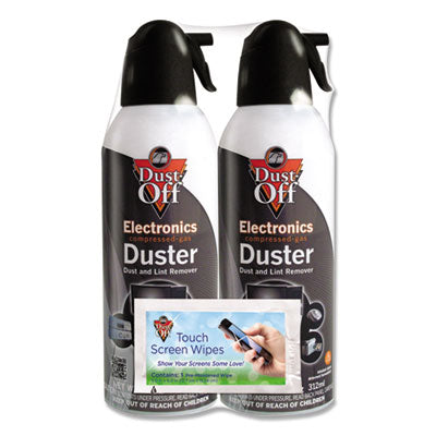 FALDSXLPW CLEANER,DUST-OFF,10OZ,2PK