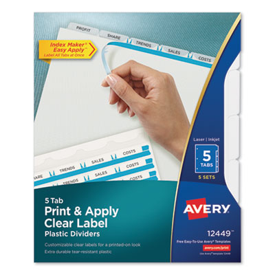 AVE12449 DIVIDER,LSR/INJ 5TB,CLR