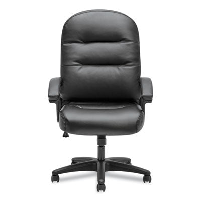 HON2095HPWST11T CHAIR,PILLOW-SOFT,LTHR,BK