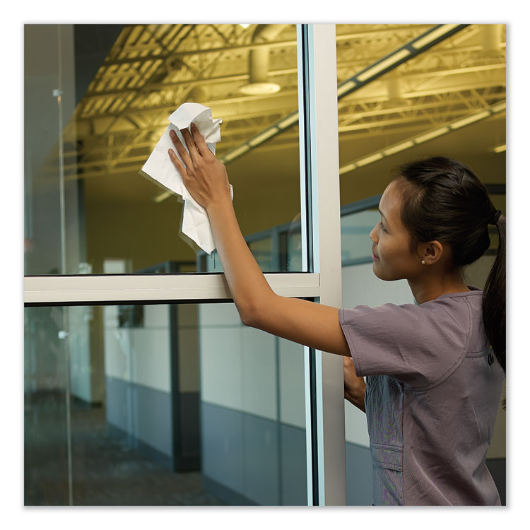 Paper Wiper Plus, 12.5 x 13, White, 1/4 Fold, 90/Pack, 12 Packs/Carton