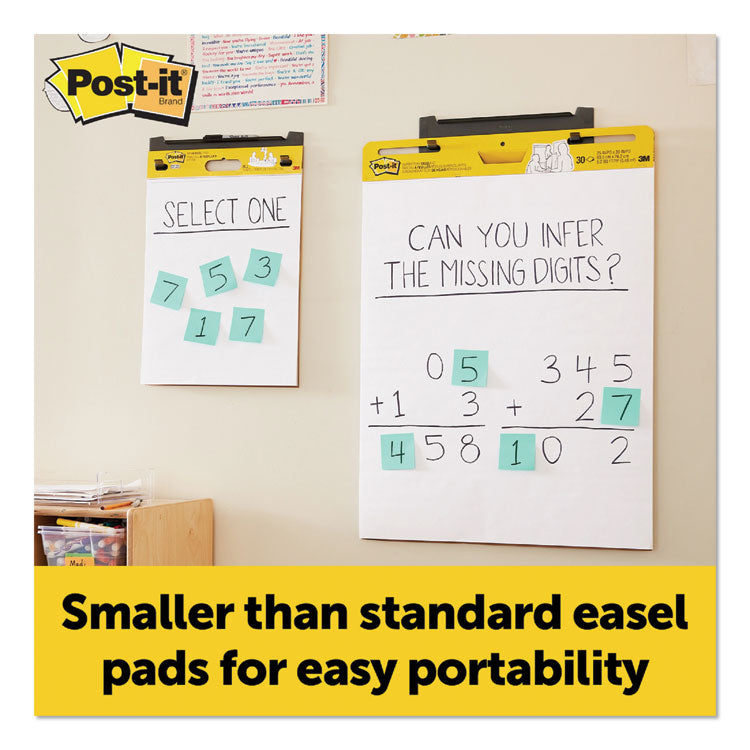 Vertical-Orientation Self-Stick Easel Pads, Unruled, (20) White 15" x 18" Sheets, 2/Pack