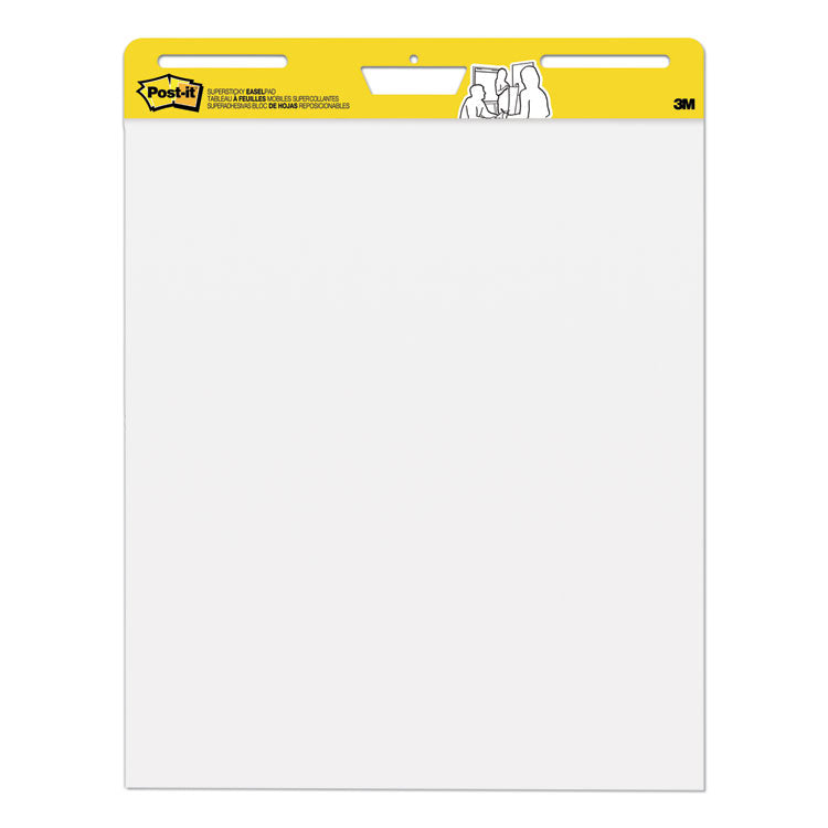 Vertical-Orientation Self-Stick Easel Pads, Unruled, (30) White 25" x 30" Sheets, 2/Carton