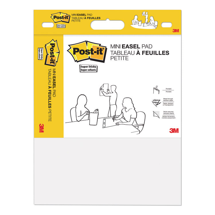Vertical-Orientation Self-Stick Easel Pads, Unruled, (20) White 15" x 18" Sheets, 2/Pack