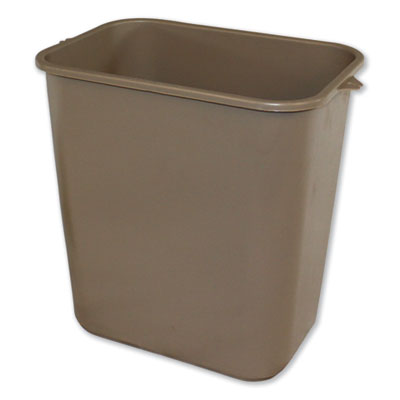 IMP7702BEI WASTEBASKET,28QT,PLST,BG