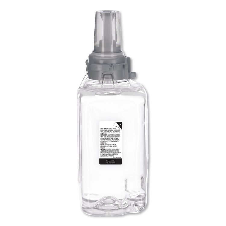 Clear and Mild Foam Handwash Refill, For ADX-12 Dispenser, Fragrance-Free, 1,250 mL (Each)