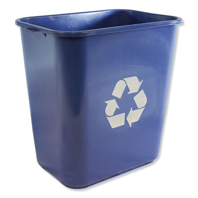IMP7702BLUR WASTEBASKET,28QT,PLST,BE