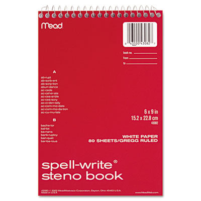 MEA43082 BOOK,STENO,SPELL WRTE,AST
