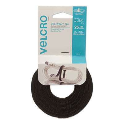 VEK91141 FASTENER,8" STRAP,25PK,BK