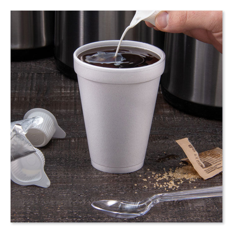 Foam Drink Cups, 12 oz, White, 25/Bag, 40 Bags/Carton