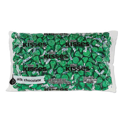 HRS60347 CANDY,HERSHEY,KISSES,GRN