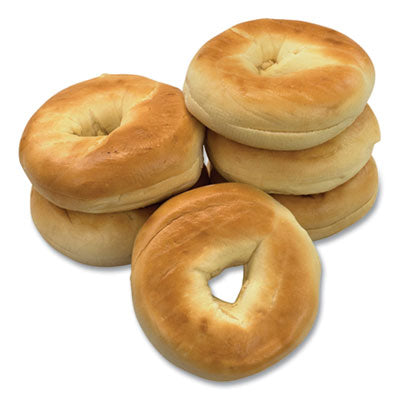 GRR90000074 FOOD,FRESH PLAIN BAGELS,6