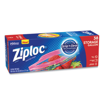 SJN383233BX BAG,ZIPLOC,GALLON,38CT