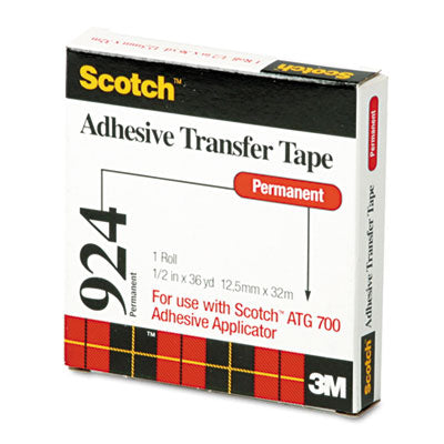 MMM92412 TAPE,TRANS,ADHES,1/2X36YD