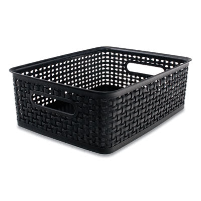 AVT36003 BIN,MED,PLASTIC,WEAV,BLAC