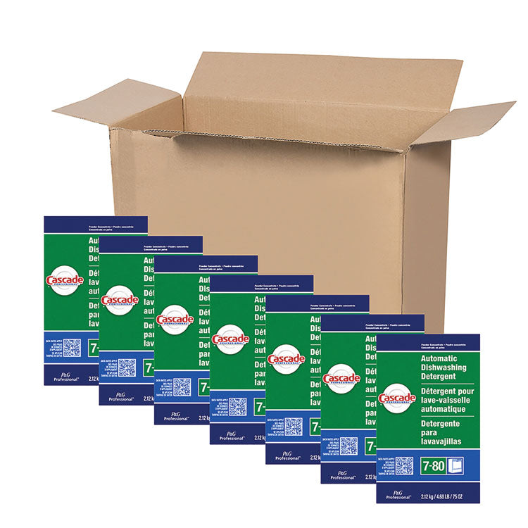 Automatic Dishwasher Detergent Powder, Fresh Scent, 75 oz Box, 7/Carton