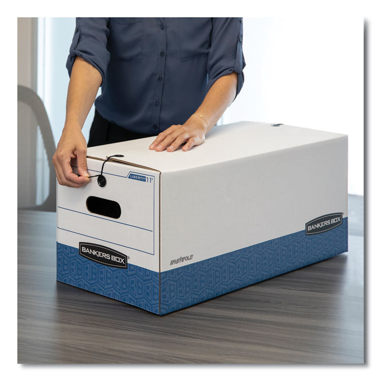 STOR/FILE Medium-Duty Strength Storage Boxes, Letter Files, 12" x 24.13" x 10.25", White, 20/Carton