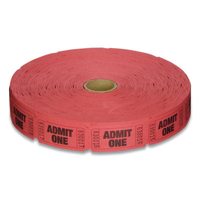 CTX602603R ROLL,SINGLE,TICKET,RED