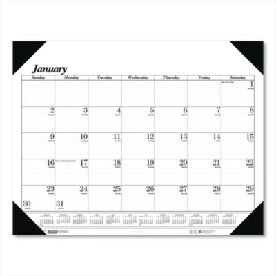 HOD124 CALENDAR,DESK,12 MO,22X17