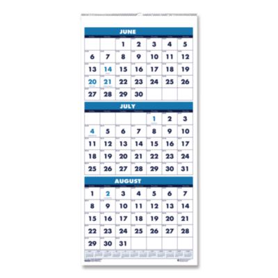 HOD3645 CALENDAR,WALL,3MNTH ACDMC