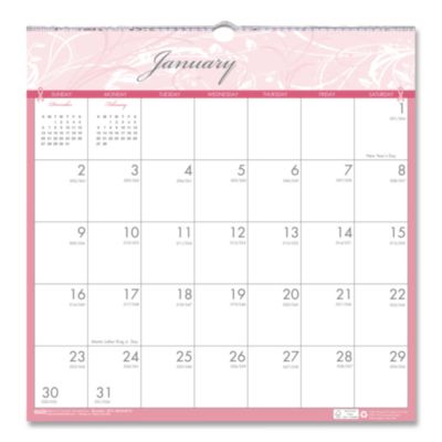 HOD3671 CALENDAR,WALLMNTH,CANR,PK