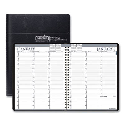 HOD272002 PLANNER,2YR,WEEKLY,BK