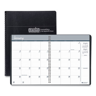 HOD262002 PLANNER,2YR,MONTHLY,BK