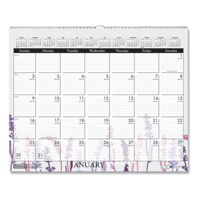 HOD3469 CALENDAR,WALL,WLDFLWR,AST