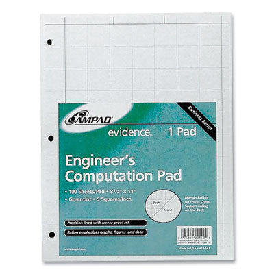AMP22142 PAD,100CT,8.5X11,ENGNR,3H