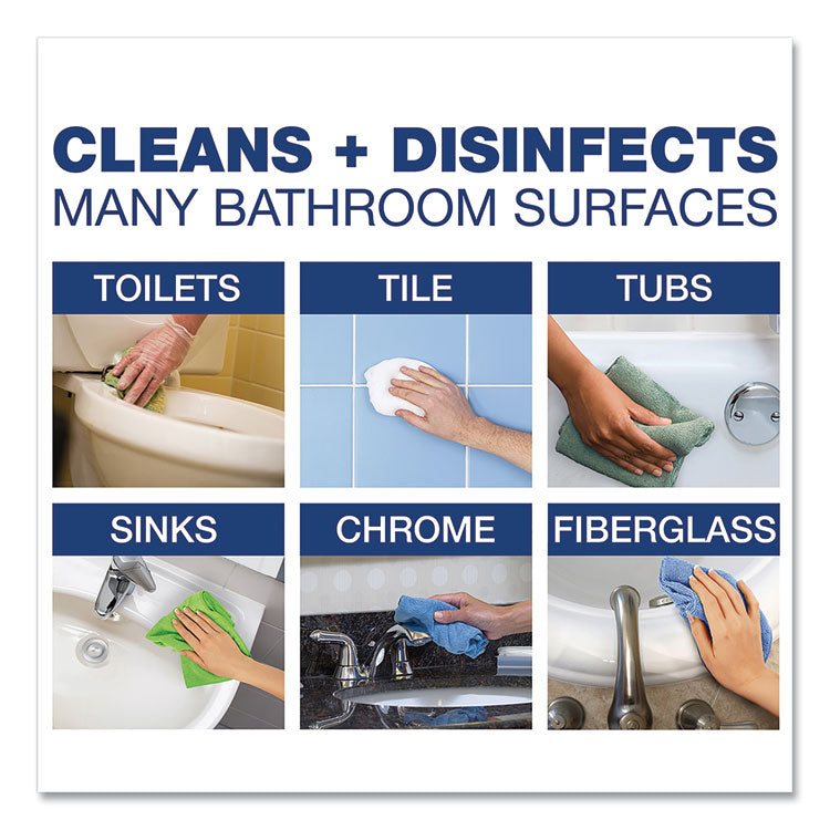 Disinfecting-Sanitizing Bathroom Cleaner, Citrus Scent, 32 oz Trigger Spray Bottle, 6/Carton