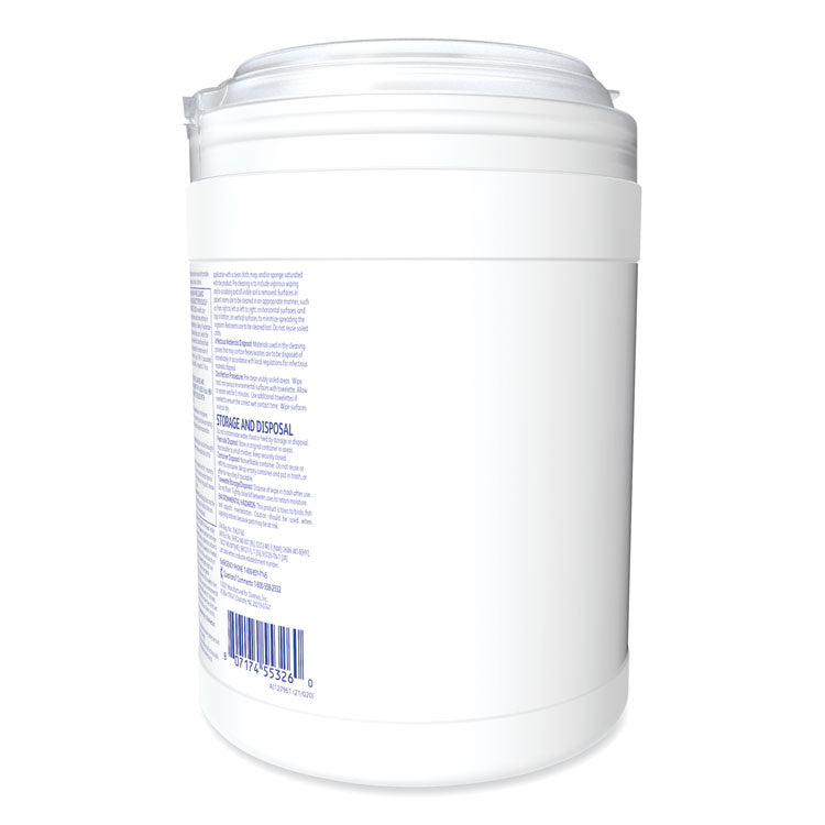 Oxivir TB Disinfectant Wipes, 6 x 6.9, Characteristic Scent, White, 160/Canister, 4 Canisters/Carton