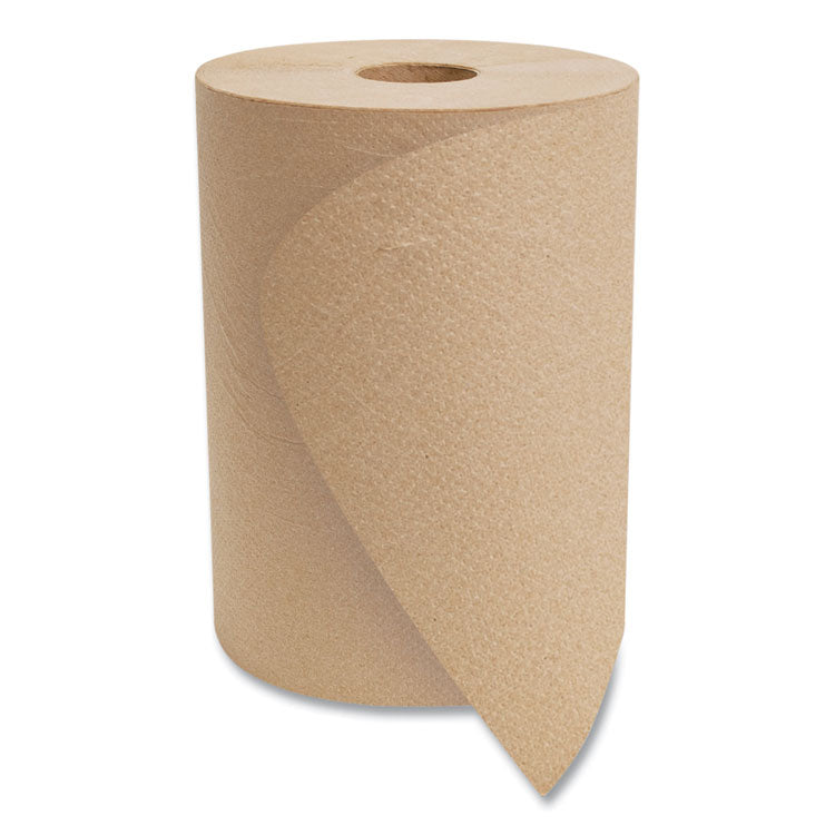 10 Inch Roll Towels, 1-Ply, 10" x 800 ft, Kraft, 6 Rolls/Carton