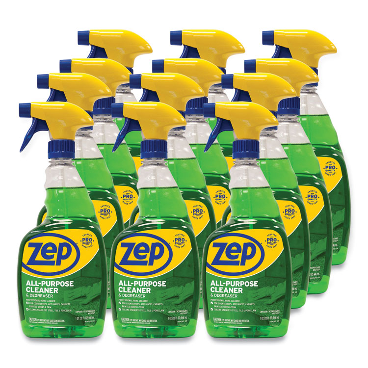 All-Purpose Cleaner and Degreaser, 32 oz Spray Bottle, 12/Carton